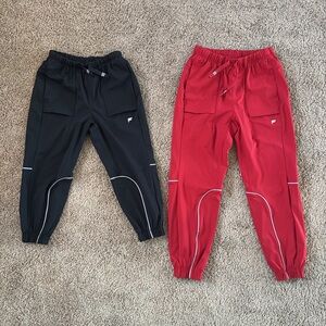 NWOT Fabletics Boys One Jogger, size S (red), size XS (black)